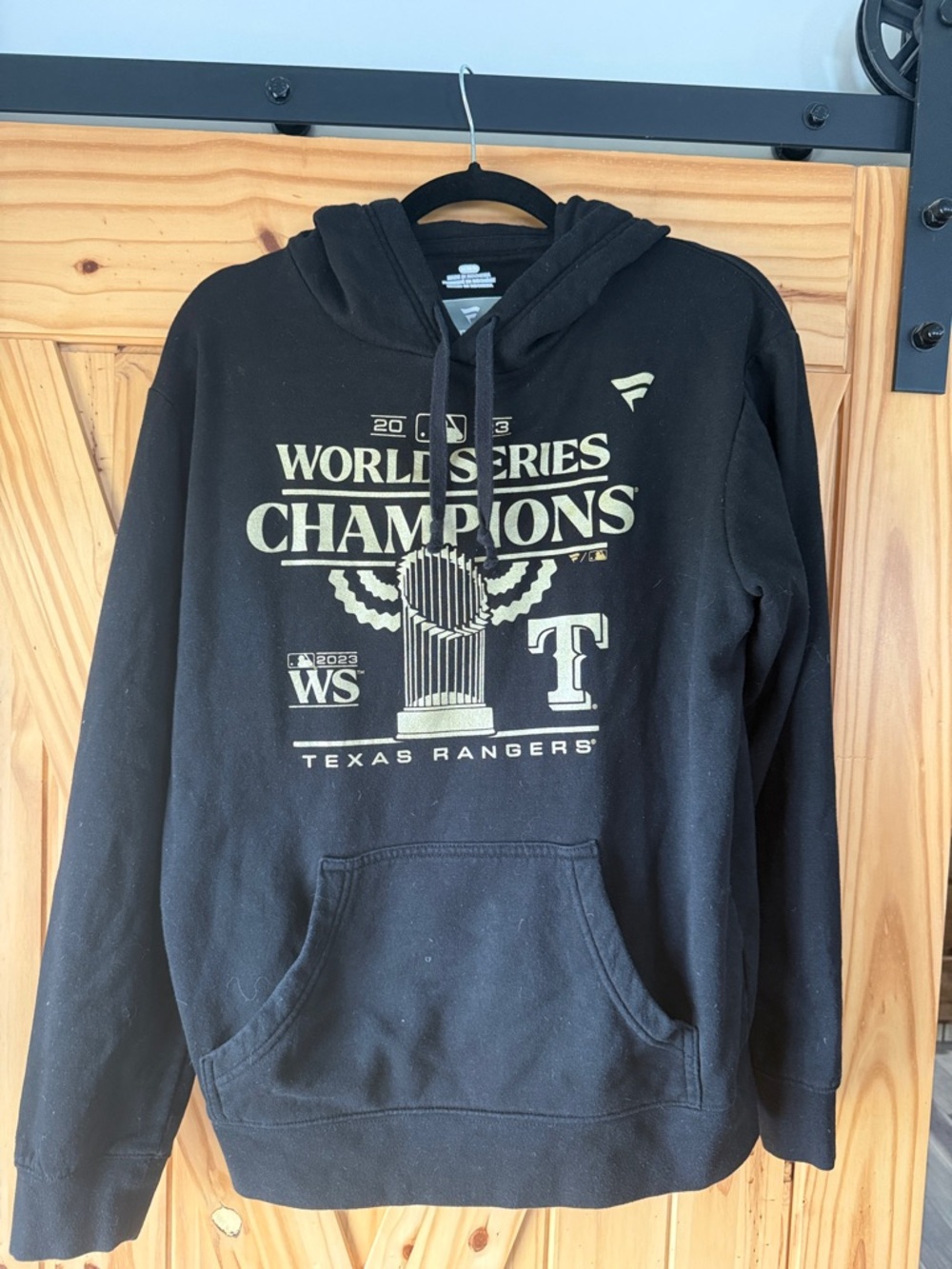 Fanatics Black Texas Rangers World Series Champions Hoodie